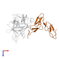 Vitamin K-dependent protein C light chain in PDB entry 3f6u, assembly 1, top view.