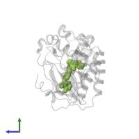 N-{4-[(2-amino-3-chloropyridin-4-yl)oxy]-3-fluorophenyl}-4-ethoxy-1-(4-fluorophenyl)-2-oxo-1,2-dihydropyridine-3-carboxamide in PDB entry 3f82, assembly 1, side view.