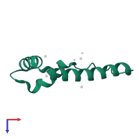 Transcription factor A, mitochondrial in PDB entry 3fgh, assembly 2, top view.