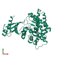 Choline kinase in PDB entry 3fi8, assembly 1, front view.