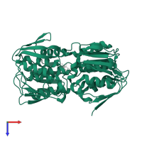 3-phosphoshikimate 1-carboxyvinyltransferase in PDB entry 3fk0, assembly 1, top view.