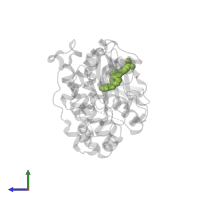 3-[2-chloro-5-(methylsulfonyl)phenyl]-6-(2,4-difluorophenoxy)-1H-pyrazolo[3,4-d]pyrimidine in PDB entry 3fkn, assembly 1, side view.