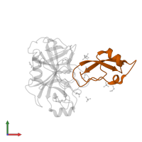 Pancreatic trypsin inhibitor in PDB entry 3fp8, assembly 1, front view.