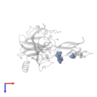 SULFATE ION in PDB entry 3fp8, assembly 1, top view.