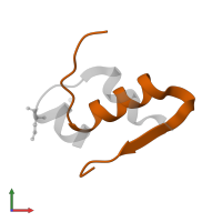 Insulin B chain in PDB entry 3fq9, assembly 1, front view.