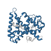 The deposited structure of PDB entry 3fs1 contains 1 copy of Pfam domain PF00104 (Ligand-binding domain of nuclear hormone receptor) in Hepatocyte nuclear factor 4-alpha. Showing 1 copy in chain A.