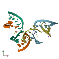 PDB entry 3ftm coloured by chain, front view.
