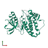 Ephrin type-A receptor 3 in PDB entry 3fxx, assembly 1, front view.