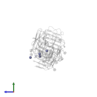 ZINC ION in PDB entry 3g04, assembly 1, side view.