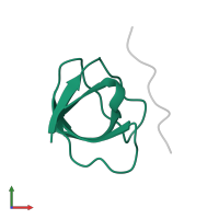 Growth factor receptor-bound protein 2 in PDB entry 3gbq, assembly 1, front view.
