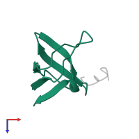 Growth factor receptor-bound protein 2 in PDB entry 3gbq, assembly 1, top view.