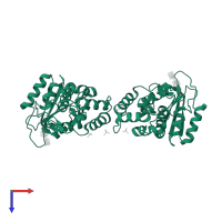 ADP-ribosyl cyclase/cyclic ADP-ribose hydrolase in PDB entry 3gc6, assembly 1, top view.