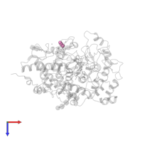 THIOCYANATE ION in PDB entry 3gcl, assembly 1, top view.