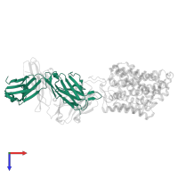 7F11 Anti-ApcT Monoclonal Fab Light Chain in PDB entry 3gi9, assembly 1, top view.