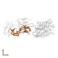 7F11 Anti-ApcT Monoclonal Fab Heavy Chain in PDB entry 3gi9, assembly 1, front view.