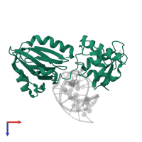 Formamidopyrimidine-DNA glycosylase in PDB entry 3gq3, assembly 1, top view.