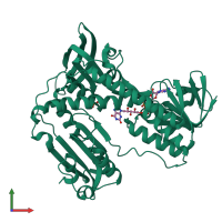 PDB entry 3grs coloured by chain, front view.