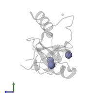 ZINC ION in PDB entry 3gv4, assembly 1, side view.