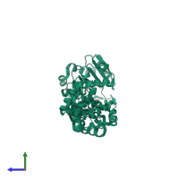 CBS domain-containing protein in PDB entry 3h38, assembly 1, side view.