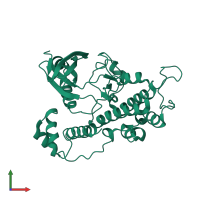 SNF1-like protein kinase ssp2 in PDB entry 3h4j, assembly 1, front view.