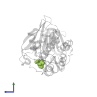 (1R,2S,3R,4S)-7-oxabicyclo[2.2.1]heptane-2,3-dicarboxylic acid in PDB entry 3h69, assembly 1, side view.