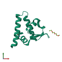 PDB entry 3h92 coloured by chain, front view.