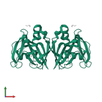 Nucleoside diphosphate-linked moiety X motif 6 in PDB entry 3h95, assembly 1, front view.