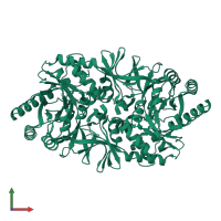 Alanine racemase in PDB entry 3ha1, assembly 1, front view.