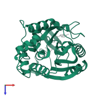 Phenylethanolamine N-methyltransferase in PDB entry 3hcd, assembly 1, top view.