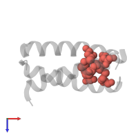 Modified residue MSE in PDB entry 3hfc, assembly 1, top view.