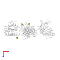 SULFATE ION in PDB entry 3hi6, assembly 1, top view.