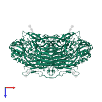 Amiloride-sensitive amine oxidase [copper-containing] in PDB entry 3hii, assembly 1, top view.