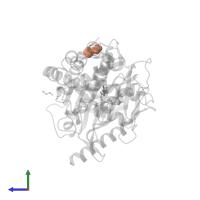 2-HYDROXYETHYL DISULFIDE in PDB entry 3hxy, assembly 1, side view.