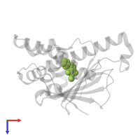 methyl 5-furan-2-yl-3-methyl-1H-pyrazole-4-carboxylate in PDB entry 3hyy, assembly 2, top view.