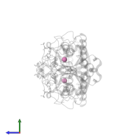 beta-D-galactopyranose in PDB entry 3i0l, assembly 1, side view.