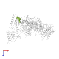 S-{2-[(2-chloro-4-sulfamoylphenyl)amino]-2-oxoethyl} 6,8-dichloro-3,4-dihydroquinoline-1(2H)-carbothioate in PDB entry 3i0s, assembly 1, top view.