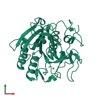 PDB entry 3i2y coloured by chain, front view.