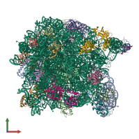 PDB entry 3i55 coloured by chain, front view.