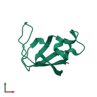 Monomeric assembly 4 of PDB entry 3i5s coloured by chemically distinct molecules, front view.