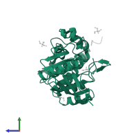 Tyrosine-protein phosphatase non-receptor type 1 in PDB entry 3i7z, assembly 1, side view.