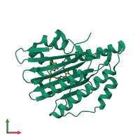PDB entry 3i95 coloured by chain, front view.