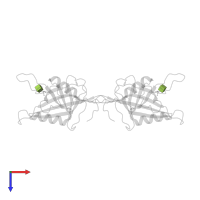2-acetamido-2-deoxy-beta-D-glucopyranose in PDB entry 3icu, assembly 1, top view.