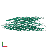 Capsid protein G8P in PDB entry 3ifm, assembly 1, front view.