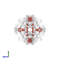 Modified residue MSE in PDB entry 3ifs, assembly 4, side view.