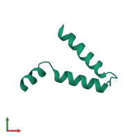 PDB entry 3im3 coloured by chain, front view.
