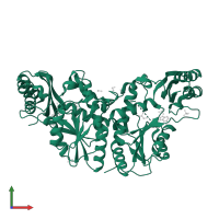 Pantothenate synthetase in PDB entry 3imc, assembly 1, front view.