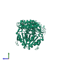Pantothenate synthetase in PDB entry 3imc, assembly 1, side view.