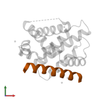 Bcl-2-like protein 11 in PDB entry 3io9, assembly 1, front view.