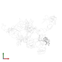 Small ribosomal subunit protein uS11 in PDB entry 3iy8, assembly 1, front view.