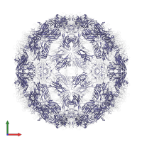 capsid protein VP3 in PDB entry 3j22, assembly 1, front view.